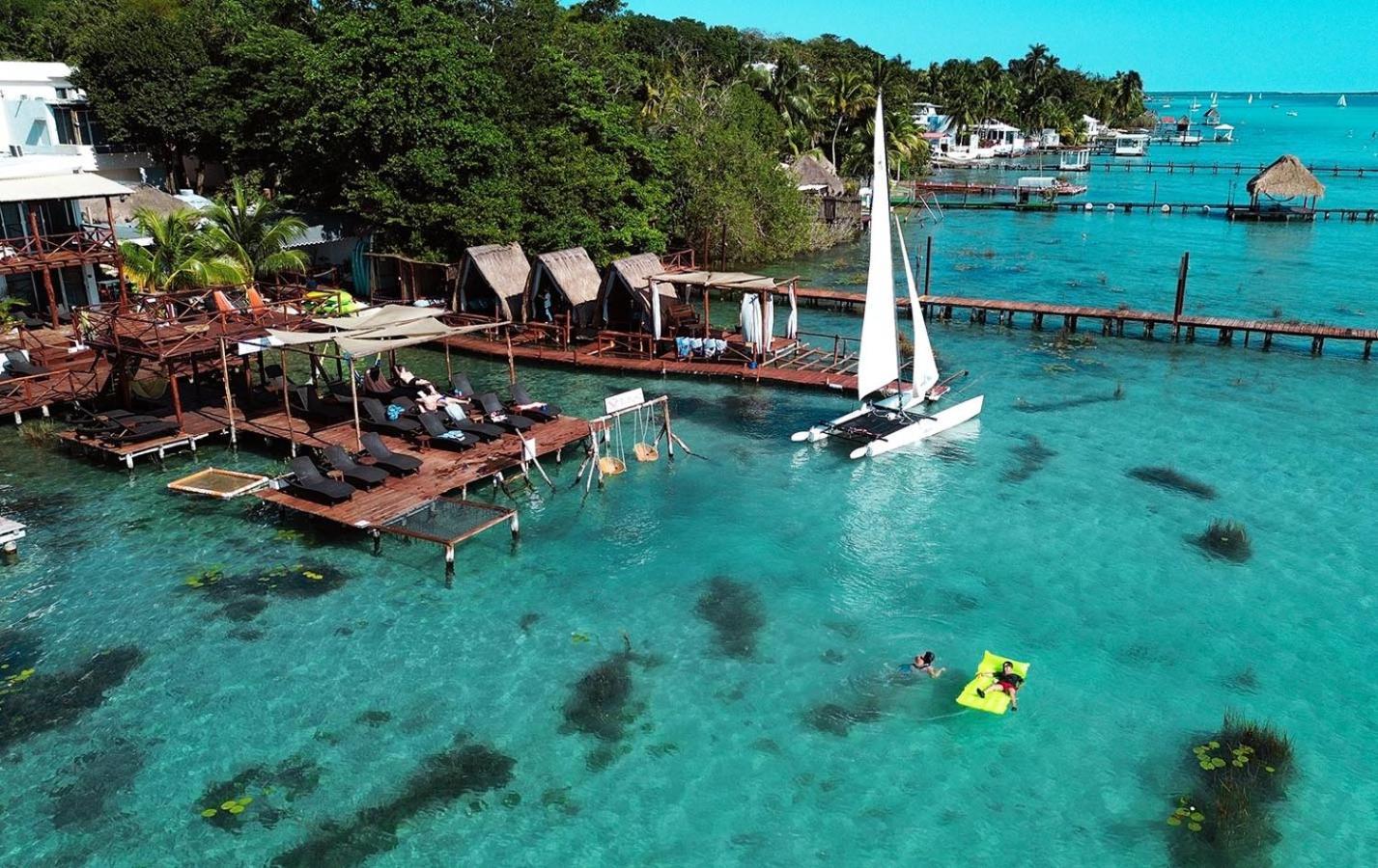 El Buho Lagoon Bacalar Ngoại thất bức ảnh